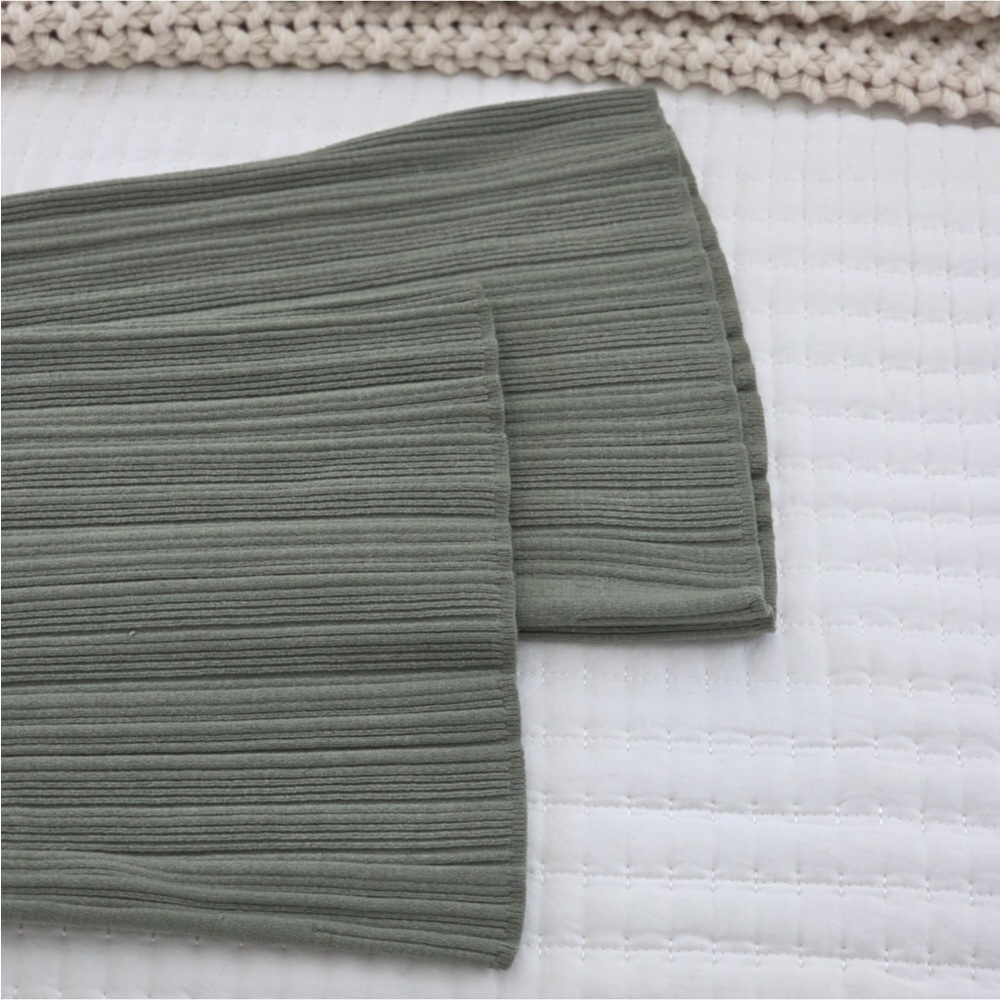 Aerie ribbed wide-leg pants in sage green Size S/P EUC - Picture 6 of 10